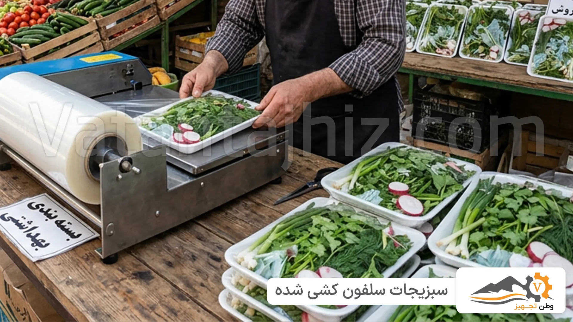 سبزیجات سلفون کشی شده